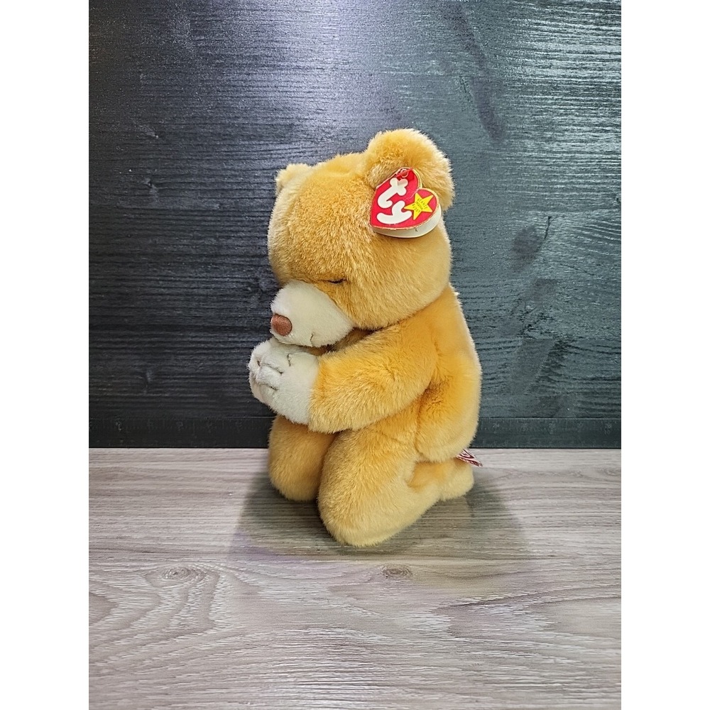TY Beanie Buddies HOPE Praying Bear Plush Original Tag & Label‎ 10" 1999